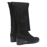 BUFFALO Womens Black Knee High Synthetic Boots UK 5 Stylish Comfortable