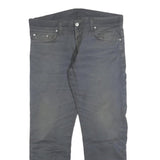 CARHARTT Mens Jeans Grey Slim Slim Straight Denim Medium W34 L27 Cotton Blend