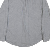 WOOLRICH Mens Grey Plain Cotton Blend Shirt M Casual Classic Long Sleeve