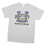 Mens Grey Bigfoot State University Graphic T-Shirt M Crew Neck Short Sleeve