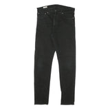 LEVI'S 512 Mens Jeans Black Slim Skinny Denim Raw W33 L32 Stretch Cotton Blend