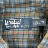 Polo By Ralph Lauren Checked Shirt - Large Blue Cotton