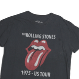 ROLLING STONES Womens Black Graphic T-Shirt 2XL Short Sleeve Crew Neck Vintage