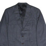 LAUREN RALPH LAUREN Mens Blue Classic Cotton Button Jacket XL Tailored