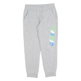 LOTTO Mens Joggers Grey Slim Tapered S W28 L27 Cotton Blend Logo Casual Wear