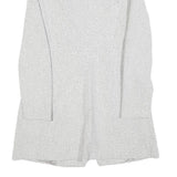 ZARA Womens White Herringbone Jacket XS Polyester Blend Button Closure