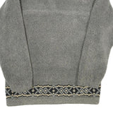 WIKLAND Mens Grey Sherpa Fleece Zip Jacket S Polyester Blend Casual Outdoor Warm