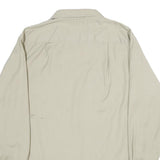 BIG MAC Mens Beige Work Shirt 2XL Polyester Blend Button Long Sleeve Utility