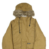 MEMBERS ONLY Mens Beige Cotton Bomber S Jacket Plain Zip Hooded Casual