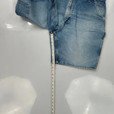 Carhartt Double Knee Carpenter Shorts - 38W 10L Light Wash Cotton