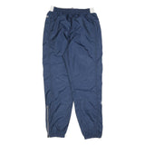 REEBOK Mens Joggers Blue S W26 L30 Polyester Blend Slim Tapered Fit Sportswear