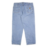 CARHARTT Mens Jeans Blue Relaxed Straight Denim Light W38 L30 Workwear