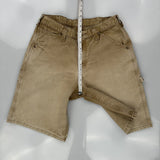 Lee Carpenter Shorts - 34W 9L Beige Cotton