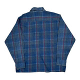 Dickies Checked Flannel Shirt - Large Blue Cotton
