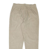 WOOLRICH Womens Cotton Blend Beige Regular Straight Trousers W34 L30 Comfortable