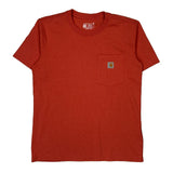 Carhartt T-Shirt - Medium Red Cotton