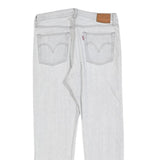 LEVI'S 501 BIG E Womens Jeans White Regular Straight Denim Raw W30 L28 Vintage