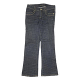 MICHAEL KORS Womens Dark Blue Regular Flared Denim Jeans W32 L33 Stylish Classic