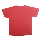 Mens Red San Diego State Graphic T-Shirt L Short Sleeve Crew Neck Casual Wear