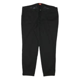 DICKIES Womens Polyester Blend Black Slim Trousers W44 L30 Workwear Zip Closure