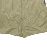 MIGROS Mens Shorts Beige Casual Plain L W34 Summer Cotton Lightweight