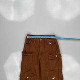 Unbranded Cargo Trousers - 24W 28L Brown Cotton