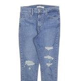 LEVI'S Womens 720 Slim Skinny Denim Jeans Light Blue Cotton Blend W29 L28