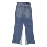 SANDRO Womens Relaxed Jeans Blue Denim Cotton Blend W24 L28 Patch Detail