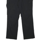 JACK WOLFSKIN Mens Black Polyester Blend Regular Cargo Trousers W32 L31 Outdoor