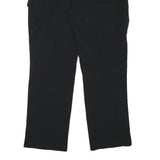 JACK WOLFSKIN Mens Black Polyester Blend Regular Cargo Trousers W32 L31 Outdoor