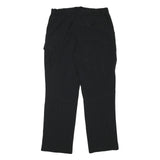 JACK WOLFSKIN Mens Black Polyester Blend Regular Cargo Trousers W32 L31 Outdoor