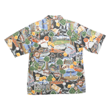 SPOONER Mens Black & Orange San Francisco Giants Hawaiian Shirt M Baseball Print