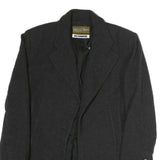 BLASER Womens Black Wool Classic Jacket M Button Closure Plain Stylish