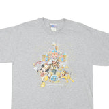 DISNEY Mens Grey Cotton Blend Graphic T-Shirt M Short Sleeve Crew Neck
