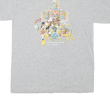 DISNEY Mens Grey Cotton Blend Graphic T-Shirt M Short Sleeve Crew Neck