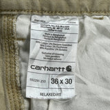 Carhartt Carpenter Pants - 34W 28L Khaki Cotton