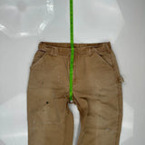 Carhartt Carpenter Trousers - 35W 34L Brown Cotton