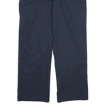 DICKIES Mens Cotton Navy Regular Straight Trousers W36 L30 Workwear Zip Closure