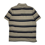 Tommy Hilfiger Striped Polo Shirt - XS Beige Cotton