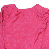 SPENGLER Womens Pink Printed Top Long Sleeve Round Neck L Stylish Elegant