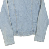 LEE Womens Blue Denim Jacket S Cotton Blend Button Classic Fit Casual