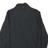 JACK WILLS Mens Black Jacket S Polyester Blend Plain Zip Lightweight Casual
