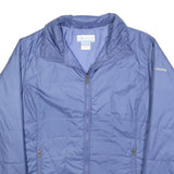 COLUMBIA Womens Blue Jacket XL Polyester Zip Lightweight Outdoor Casual
