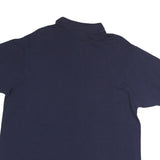 LACOSTE Mens Navy Blue Short Sleeve Plain Polo Shirt L Classic Cotton