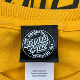 Skateboards Santa Cruz Graphic Long Sleeve T-Shirt - XL Yellow Cotton