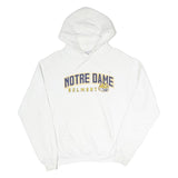 CHAMPION Mens White Notre Dame Belmont Hoodie M Cotton Blend Casual Hooded