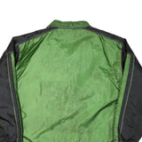LETS GO Mens Green & Black Zip Jacket 2XL Polyester Blend Lightweight Casual