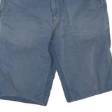 CARHARTT Mens Shorts Blue Casual Plain M W34 Durable Cotton Blend Workwear