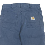 CARHARTT Mens Shorts Blue Casual Plain M W34 Durable Cotton Blend Workwear