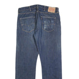 LEVI'S 501 Mens Jeans Blue Regular Straight Denim Medium W38 L34 Classic Button